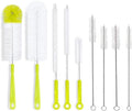 9 Pack Bottle Cleaning Brush Set, Long Handle Bottle Cleaner Brush, Deep Cleaning Handle Brush Kit for Narrow Neck Bottles, Water Bottles, Straws, Tumblers, Wine Decanters, Flask by Nolohoo