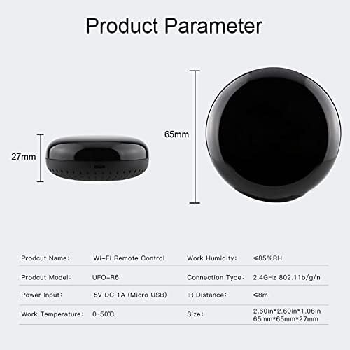 MOES WiFi Smart IR Remote Controller Smart Home Infrared Universal Remote Blaster,One for All Control AC TV DVD CD AUD SAT etc,Compatible with Alexa and Google Assistant,No Hub Required (Pack of 2) - Image 7