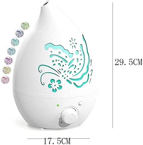 Comfort Cool Mist Humidifier - Filterless, Small, Ultrasonic, Quiet - Large Room Home Air Vaporizer for Babies - Diffuser and Essential Oil Tray(White) - Image 2