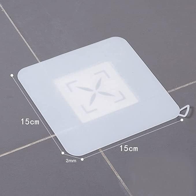 Silicone Tub Stopper Floor Drain Cover, 2 Pieces Sewer Anti-Odor Mat Deodorizing Drain Plugs for Kitchen, Bathroom and Laundry(6 x 6inch) - Image 6