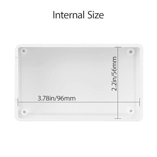 LeMotech Project Box 5 Pieces ABS Plastic Electrical Project Case Small Junction Box for Electronics White 3.94 x 2.36 x 0.98 inch (100 x 60 x 25 mm) - Image 5