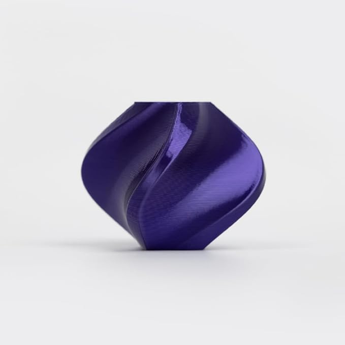 R3D PLA Filament 1.75mm, 0-370 mm/s High Speed PLA Printing, Dimensional Accuracy +/- 0.02mm, 1KG (2.2lbs) Clear Plastic Spool 3D Printer Filament (Silk Purple) - Image 2