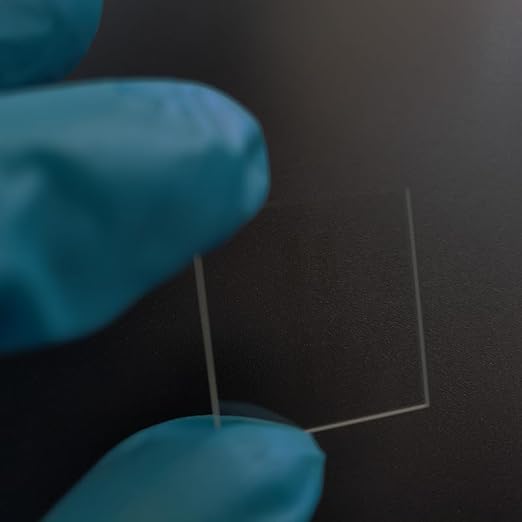 Etched ITO Coated Glass sputtered Stripes Conductive Cover Slides for Solar Cell Patterned Low Resistance ≤15 ohm/sq 25mm×25mm 66pcs - Image 4
