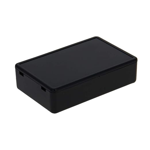 Fielect 10Pcs Dustproof Electronic Junction Box Plastic Enclosure Project Box for Electronic Projects ABS Black 2.76 x 1.77 x 0.71 inch - Image 3