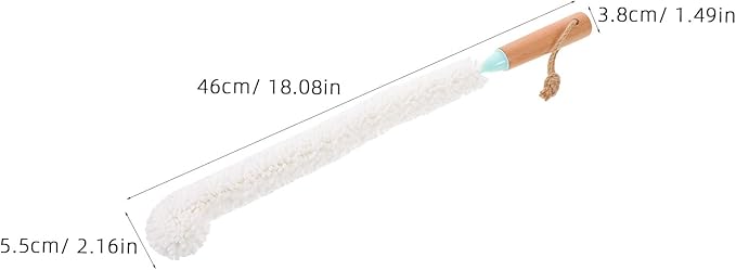 Bendable Bottle Cleaner: Long Foam Brush Cleaning Tool for Vases Decanters Wine Bottles Tall Glassware Wine Goblets Martini Glass Humidifiers 46cm/18.11'' - Image 2