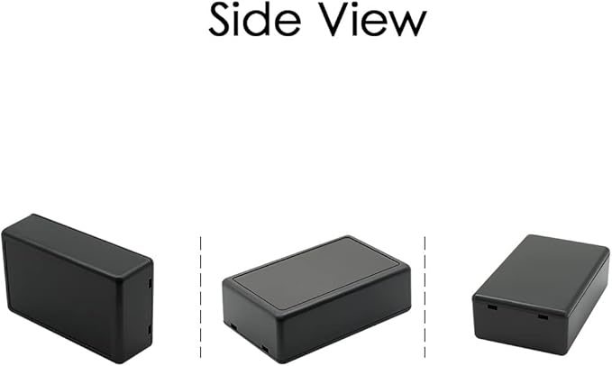 LeMotech Project Box 10 Pieces ABS Plastic Electrical Project Case Small Junction Box for Electronics Black 2.8 x 1.7 x 0.9 inch (72x 42x 23 mm) - Image 6