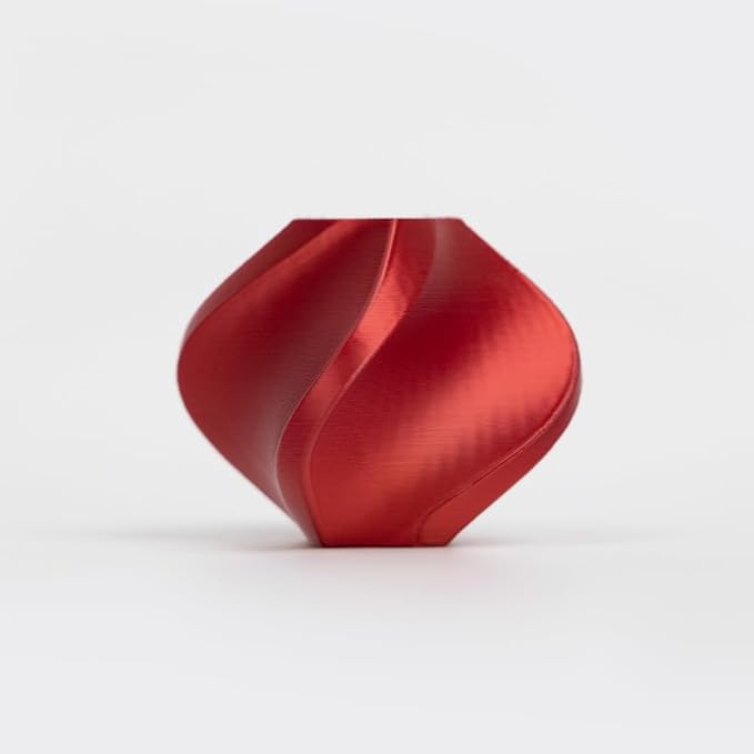 R3D PLA Filament 1.75mm, 0-370 mm/s High Speed PLA Printing, Dimensional Accuracy +/- 0.02mm, 1KG (2.2lbs) Clear Plastic Spool 3D Printer Filament (Silk Red) - Image 2