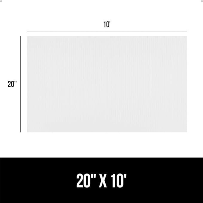 GORILLA GRIP DuraGuard Shelf Liner, Non-Adhesive Cabinet Liners for Kitchen Drawers, Shelves, Refrigerator, Pantry Storage, Bathroom Closet, Durable Waterproof BPA Free Ribbed Plastic, 20x10 White - Image 8