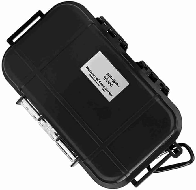 Water proof Dry Box, ABS/PC Shockproof Storage Case for Marine Fishfinder & Outdoor Water Sports,19x12x5cm(Black) - Image 4