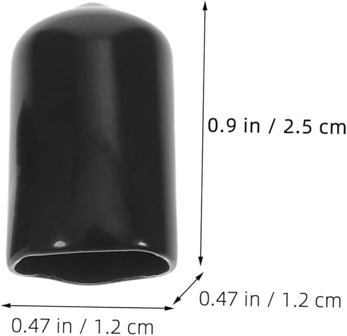 Healifty 80pcs Rubber End Cap Flexible Thread Protectors for Screw and Tube for Furniture Moisture and Contaminant Resistant Compact Design for Easy Use - Image 9