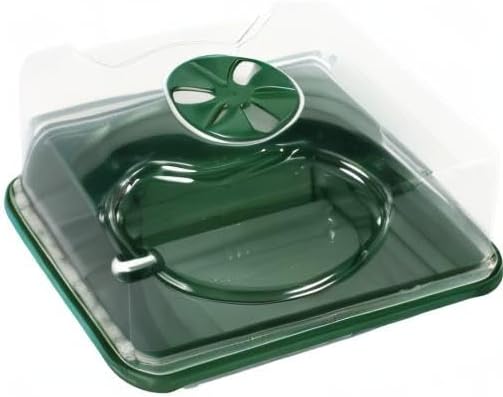 EarlyGrow 70727 Small Domed Propagator, 8.5" x 7" x 5", Black/Dark Green - Image 3