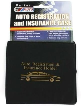 ESSENTIAL Car Auto Insurance Registration BLACK Document Wallet Holders 2 Pack - [BUNDLE, 2pcs] - Automobile, Motorcycle, Truck, Trailer Vinyl ID Holder & Visor Storage - Strong Closure On Each - - Image 3