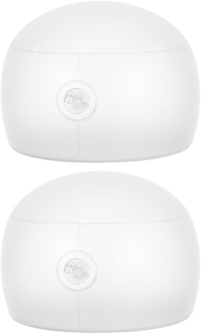 Inflatable Hat Rack Baseball Cap Display Stand 2Pcs Hat Shaper Mold with Air Valve White Frosted Plastic Closet Organization in Home by Unknown