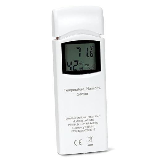 Ambient Weather WH31E Thermo-Hygrometer Sensor for - Pack of 2 - Image 4