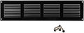 14x2 inch (Duct Opening) Vent Cover - Black Ventilation Covers for Wall and Ceiling - Metal Return Grille - HVAC AC Air Vents Register for Indoor and Outdoor Use with Mesh by ABOUT+VENT