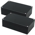 Junction Box, Zulkit Project Box IP65 Waterproof Outdoor Box ABS Plastic Electrical Boxes Electronic Enclosure Black 7.9 x 4.7 x 2.2 inch(200 x 120 x 56 mm)(Pack of 2) by Zulkit