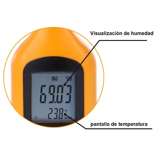 Mengshen Digital Psychrometer - Handheld Temperature and Humidity Meter Gauge with Dew Point and Wet Bulb Temperature - Battery Included - Image 8