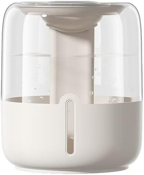 7L large-capacity humidifier, USB dual spray with night light and display screen, suitable for large rooms, dormitories, offices, bedrooms and desktops (Light yellow, Digital display) by Unknown