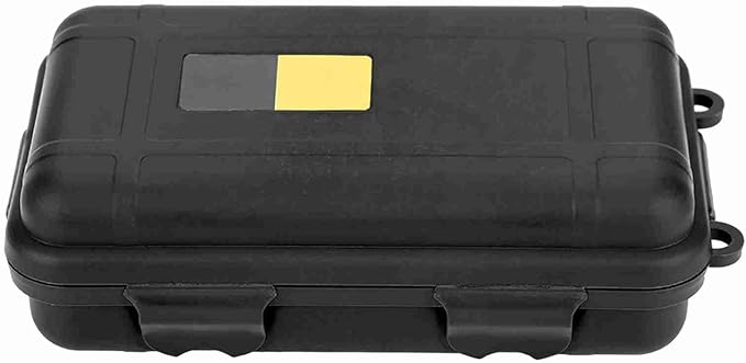 Water - Tight Storage Box | EDC Outdoor Survival Container for Electronics/Fishing Gear/Camping | Particle - Protected & Shock - Absorbing Dry Box with Silicone Gasket, 2 Sizes (S 8.9 X 1.5in) by Unknown