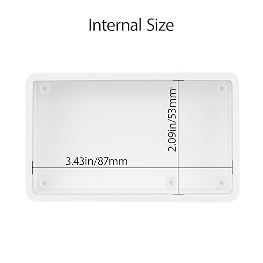 LeMotech Project Box 5 Pieces ABS Plastic Electrical Project Case Small Junction Box for Electronics White 3.62 x 2.28 x 0.90 inch (92 x 58 x 23 mm) - Image 5