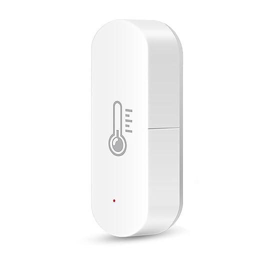 Smart Temperature Humidity Sensor, Tuya WiFi Hygrometer Indoor Monitor with App Alerts, Compatible with Alexa/Google Home, Real-Time Data & Scene Automation (2.4GHz Only) by SanofuturionSmart
