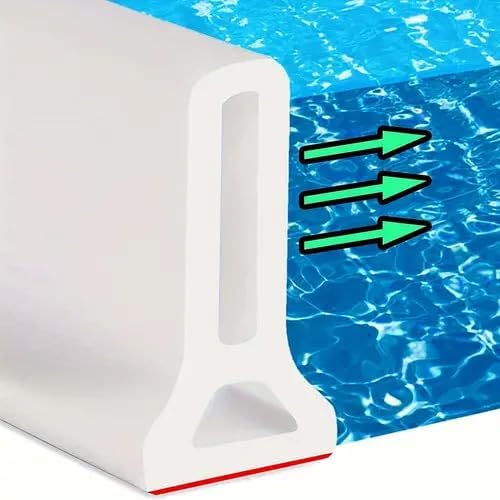 78 Inch Collapsible Shower Threshold Water Dam, Water Barrier for Shower and Water, Keeps Water Inside Threshold for Dry and Wet Separation Suitable for Bathroom and Kitchen - Image 3