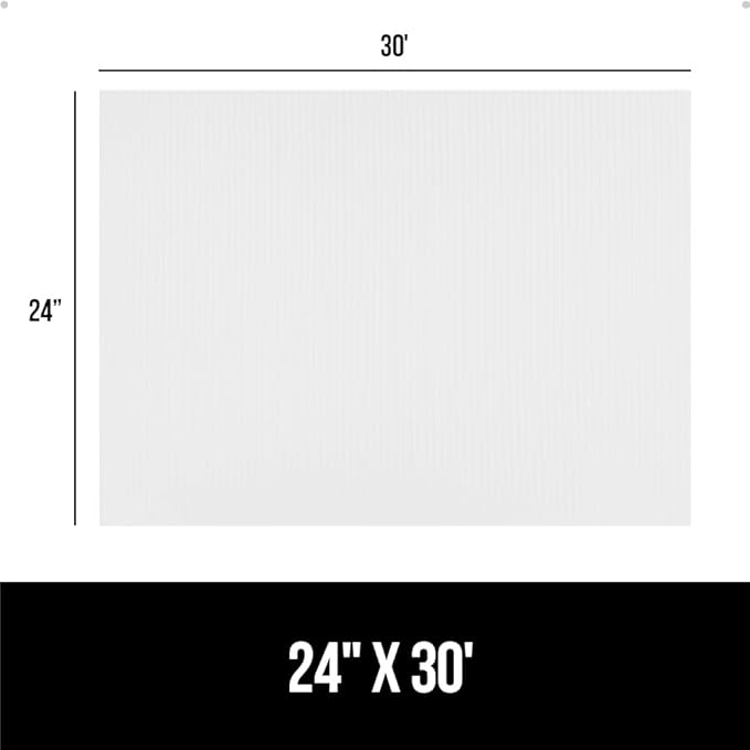GORILLA GRIP DuraGuard Shelf Liner, 24x30 Non-Adhesive Cabinet Liners for Kitchen Drawers, Shelves, Refrigerator, Pantry Storage, Bathroom Closet, Durable Waterproof BPA Free Ribbed Plastic, White - Image 8