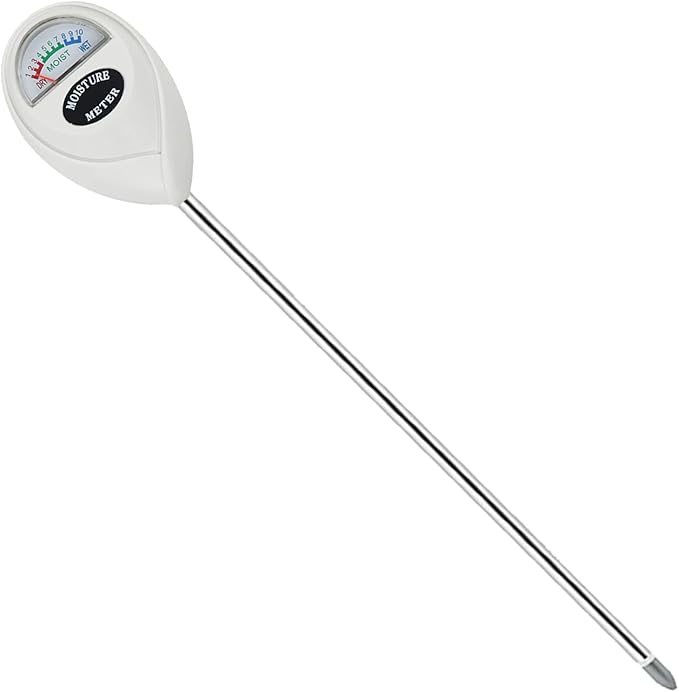 Soil Moisture Meter, Long Probe Soil Moisture Monitor for House Plants, Soil Hygrometer Moisture Sensor for Indoor & Outdoor, Garden, Farm, Lawn Plant Care, No Battery Needed(White) by Censinda