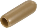 uxcell 20pcs Rubber End Caps 3.5mm(1/8") ID Vinyl PVC Round Tube Bolt Cap Cover Screw Thread Protectors Light Brown by uxcell