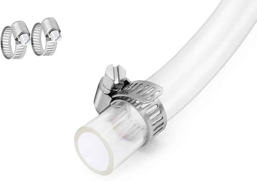 1/4’’ ID × 3/8’’ OD - 10 ft Clear Plastic Vinyl Tubing, Flexible PVC Hose Lightweight Non-Toxic vinyl Tube for Transfer Water Air Oil by ProfessionalBrand
