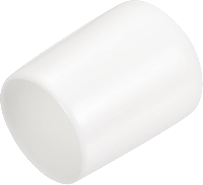 uxcell 20pcs Rubber End Caps 20mm ID Vinyl Round End Cap Cover Screw Thread Protectors White by uxcell