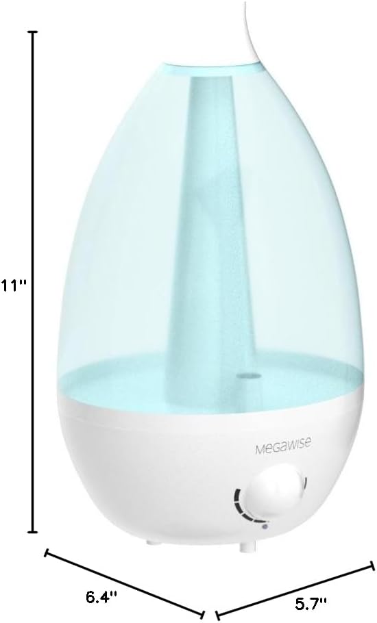 MegaWise Ultrasonic Cool Mist Humidifier SK7620 - 1.5L Capacity, Whisper-Quiet Operation, Adjustable Mist Output, Auto Shut-Off - Ideal for Home, Office, Baby Room, and Bedroom - Image 8