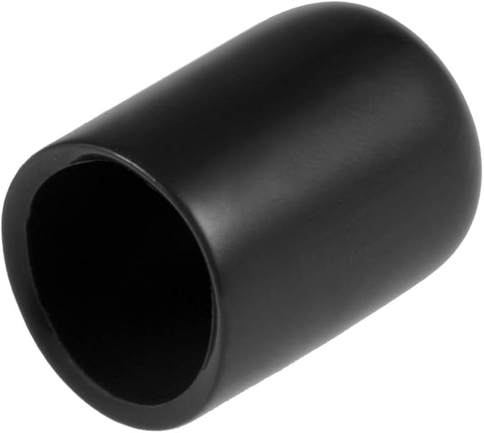 uxcell 20pcs Rubber End Caps 11mm ID Vinyl Round Tube Bolt Cap Cover Thread Protectors Black by uxcell