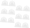 12pcs Reusable Garden Dome Covers Transparent Square Cloche for Succulents Efficient Humidity Preservation for Flower Pot Protection and Optimal Growing Environment by Toddmomy