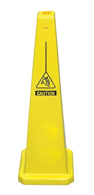 Cortina Lamba 36" Cone 'Caution', 03-600-11A, Yellow by Cortina+Safety+Products