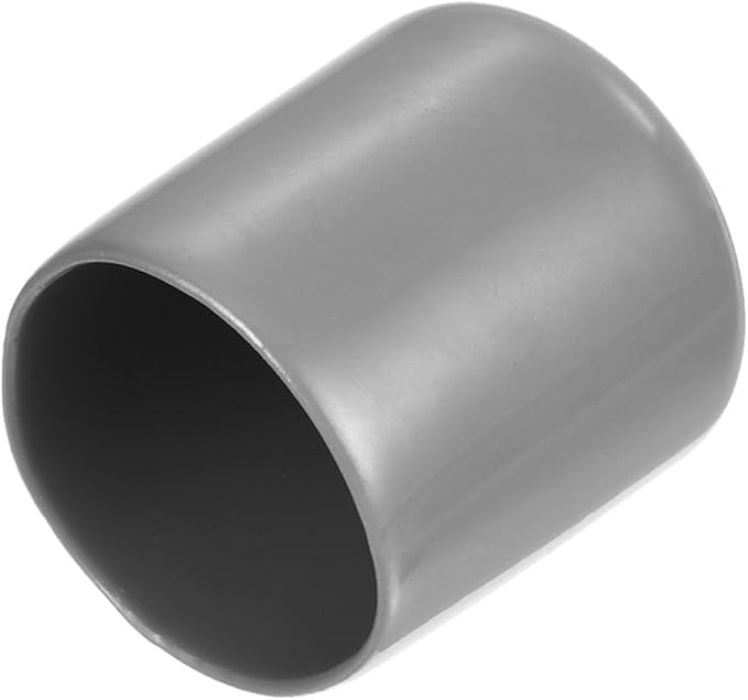 uxcell 20pcs Rubber End Caps Protective Caps 27mm ID Vinyl PVC Round Tube Bolt Cap Cover Screw Thread Protectors, Light Grey by uxcell