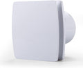 Zeyzer Exhaust Fan 110 CFM 1.0 Sones 5.9" Duct White Square Quiet Powerful Ceiling or Wall-Mount Ventilation Fan for Bathroom/Corridor/Office/Laundry Room/Shop by Zeyzer