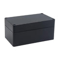 Watertight Junction Box, IP67 Waterproof Project Box Durable ABS Plastic Electronic Enclosure Case for DIY Electrical Project Black 6.22" x 3.54" x 2.36"(158 x 90 x 60 mm) by YETLEBOX
