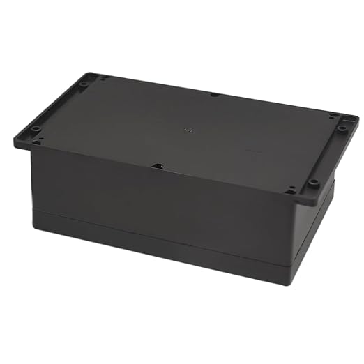 Zulkit Junction Box ABS Plastic Dustproof Waterproof IP65 Universal Electrical Boxes Project Enclosure with Fixed Ear Black 10.4 x 7.2 x 3.7 Inch (263 x 182 x 95 mm) (Pack of 1) - Image 3