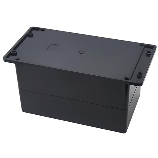 Zulkit Junction Box ABS Plastic Dustproof Waterproof IP65 Universal Electrical Boxes Project Enclosure with Fixed Ear Black 7.87 x 4.72 x 4.45 Inch (200 x 120 x 113 mm)(Pack of 1) - Image 3