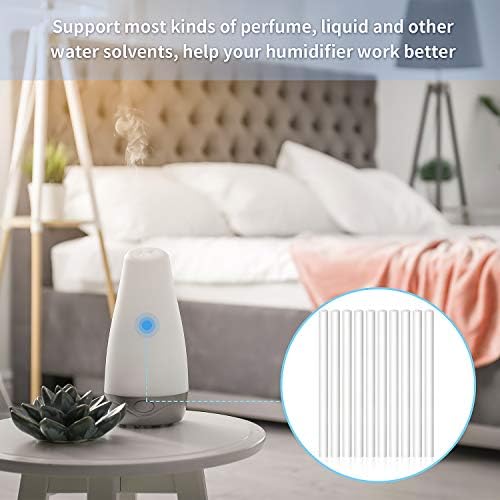 40 Pieces Humidifier Filter Cotton Refill Travel Mini Humidifier Filters Sticks Car Filters Replacement Parts for Portable Personal USB Powered Smart H20 in Office Bedroom(5.3 Inch) - Image 5