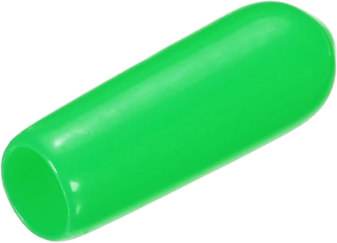 uxcell 20pcs Rubber End Caps 4mm ID Vinyl PVC Round Tube Bolt Cap Cover Screw Thread Protectors Green by uxcell