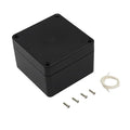 LeMotech Junction Box IP65 Waterproof Project Box Dustproof ABS Plastic Electrical Boxes Universal Enclosure for Electronic Black 3.29x 3.19x 2.2 inch (83 x 81 x 56mm)(Pack of 1) by LeMotech