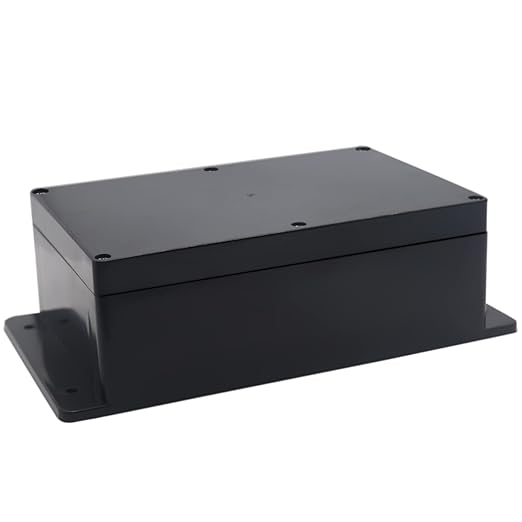 Watertight Junction Box, IP67 Waterproof Project Box Durable ABS Plastic Electronic Enclosure Case for DIY Electrical Project with Wall Fixed Ear 9.06" x 5.91" x 3.35"(230 x 150 x 85 mm) by YETLEBOX