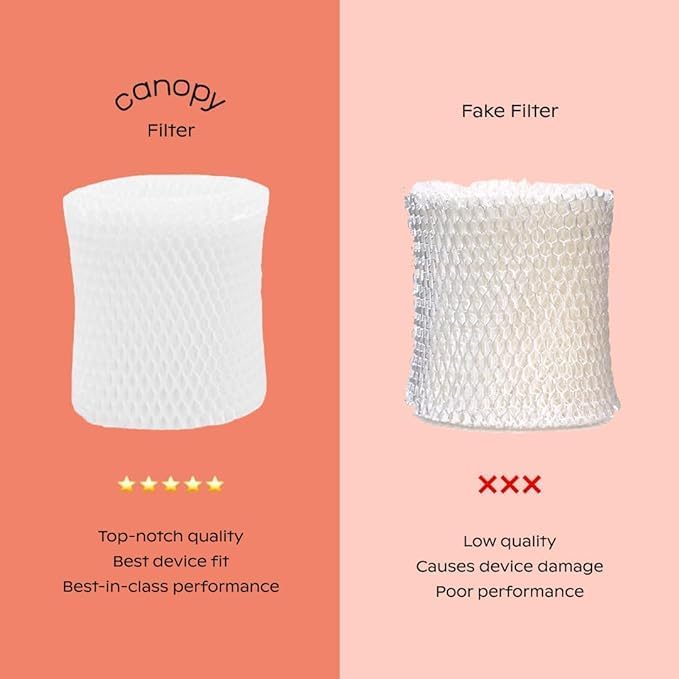 Canopy Original Bedside Humidifier Filters, Pack of 1 Filter Wick, Replacement Filters - Compatible with Canopy Bedside Humidifiers, Made with Wood Pulp, Paper Filter, Replace Every Six Weeks - Image 3