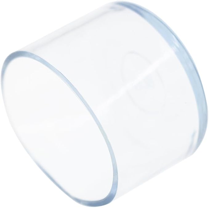 Round Chair Leg Caps,PVC Furniture Feet Covers,TTZEZE Transparent Round Floor Protectors,Clear Table Feet Covers Preventing Plastic Chair Leg Covers Scratches and Noise 38mm/1.5'', 24 - Image 3