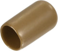 uxcell 20pcs Rubber End Caps 9.5mm(3/8") ID Vinyl PVC Round Tube Bolt Cap Cover Screw Thread Protectors Light Brown by uxcell