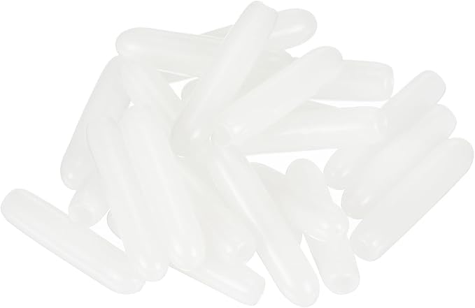 uxcell 20pcs Rubber End Caps 1.8mm ID Vinyl Round Tube Bolt Cap Cover Thread Protectors White - Image 4