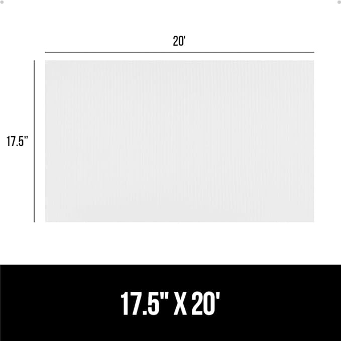 GORILLA GRIP DuraGuard Shelf Liner, 17.5x20 Non-Adhesive Cabinet Liners for Kitchen Drawers, Shelves, Refrigerator, Pantry Storage, Bathroom Closet, Durable Waterproof BPA Free Ribbed Plastic, White - Image 8
