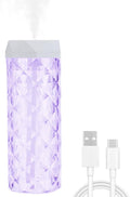 USB Desktop Crystal Humidifier 1000ml with 7 Colors LED Night Light, No Noise Suitable for Home, Office, Desk, Bedroom and Babies Room and No Battery (1000ml) by frestar